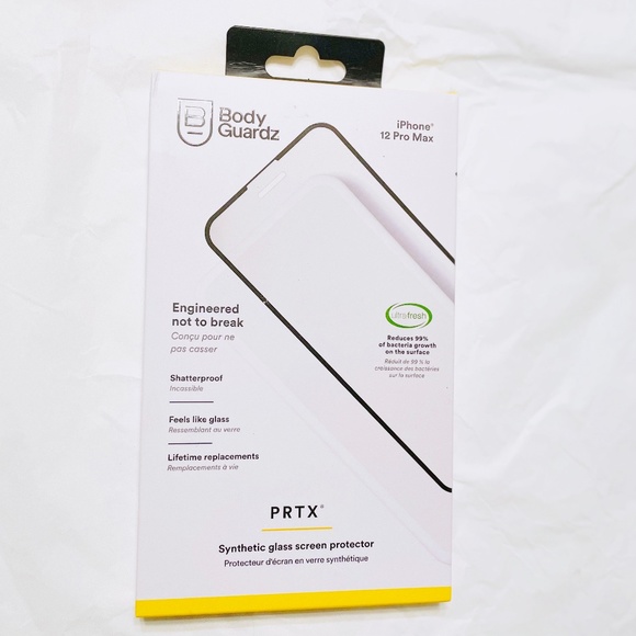 NEW Body Guardz iPhone 12 Pro Max PRTX Screen Protector NIB - Picture 1 of 2